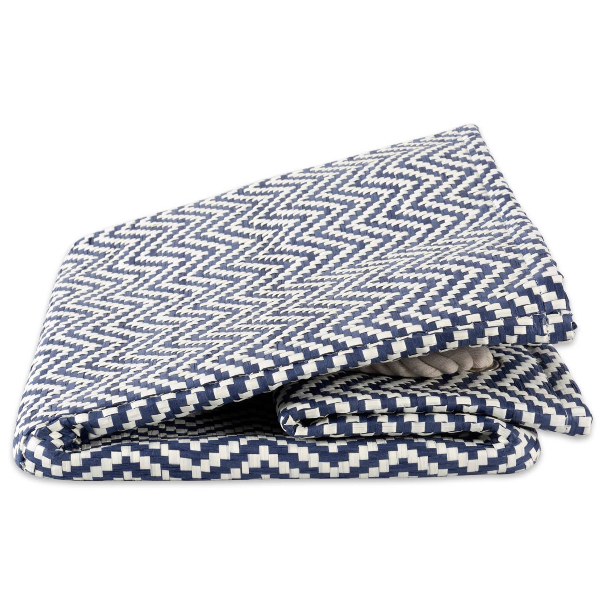 DII® Small Nautical Blue Chevron Rectangular Paper Bin